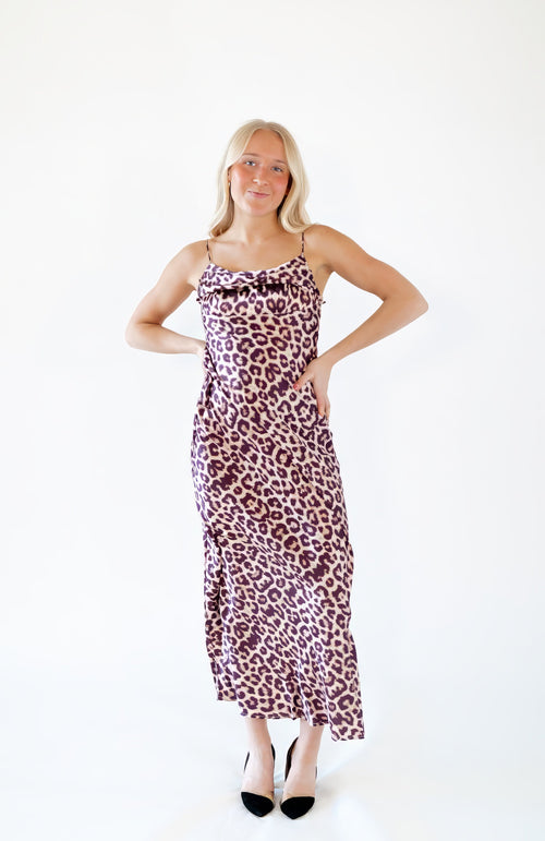 Jazmin Leopard Print Maxi Dress