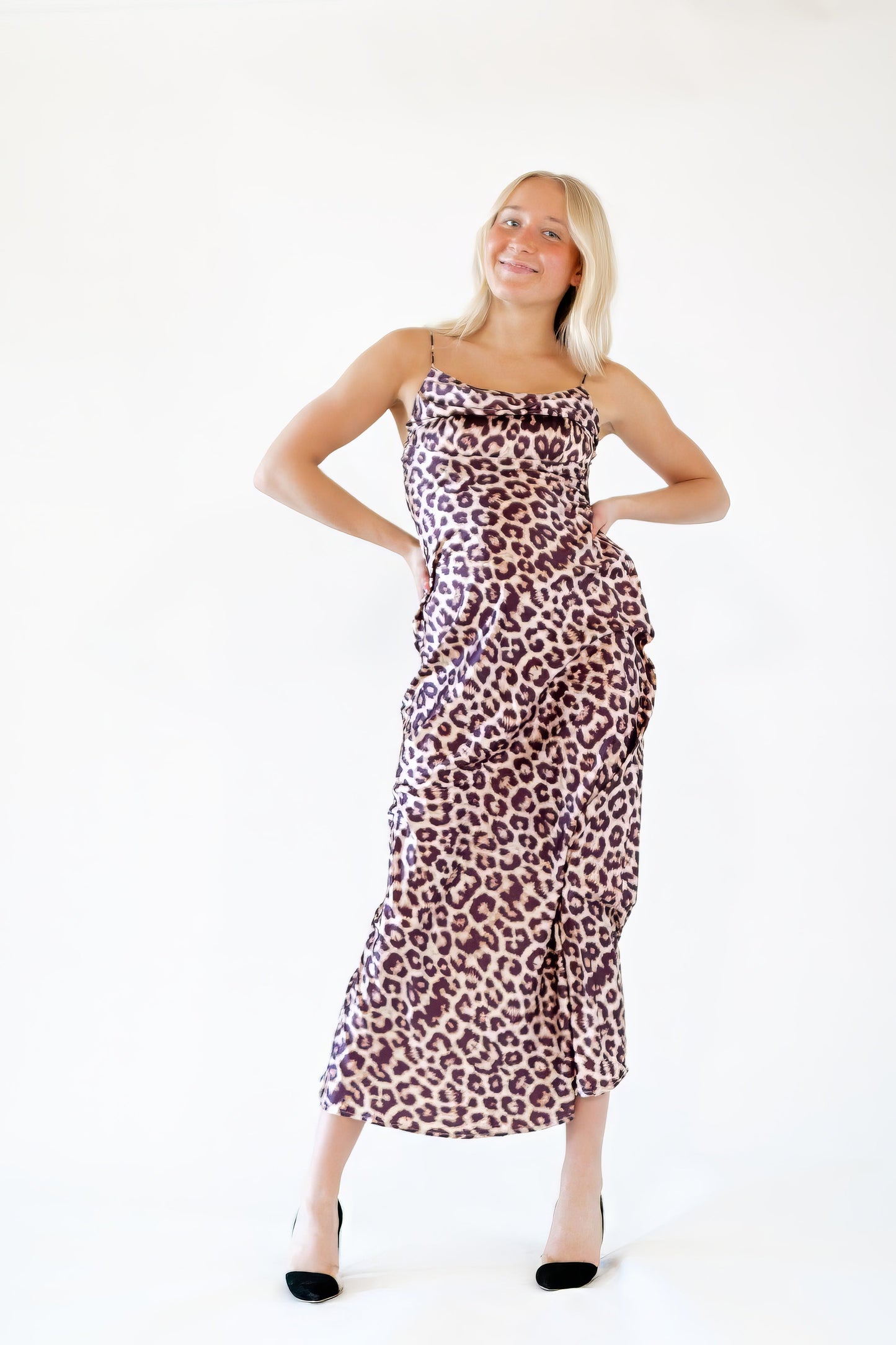 Jazmin Leopard Print Maxi Dress