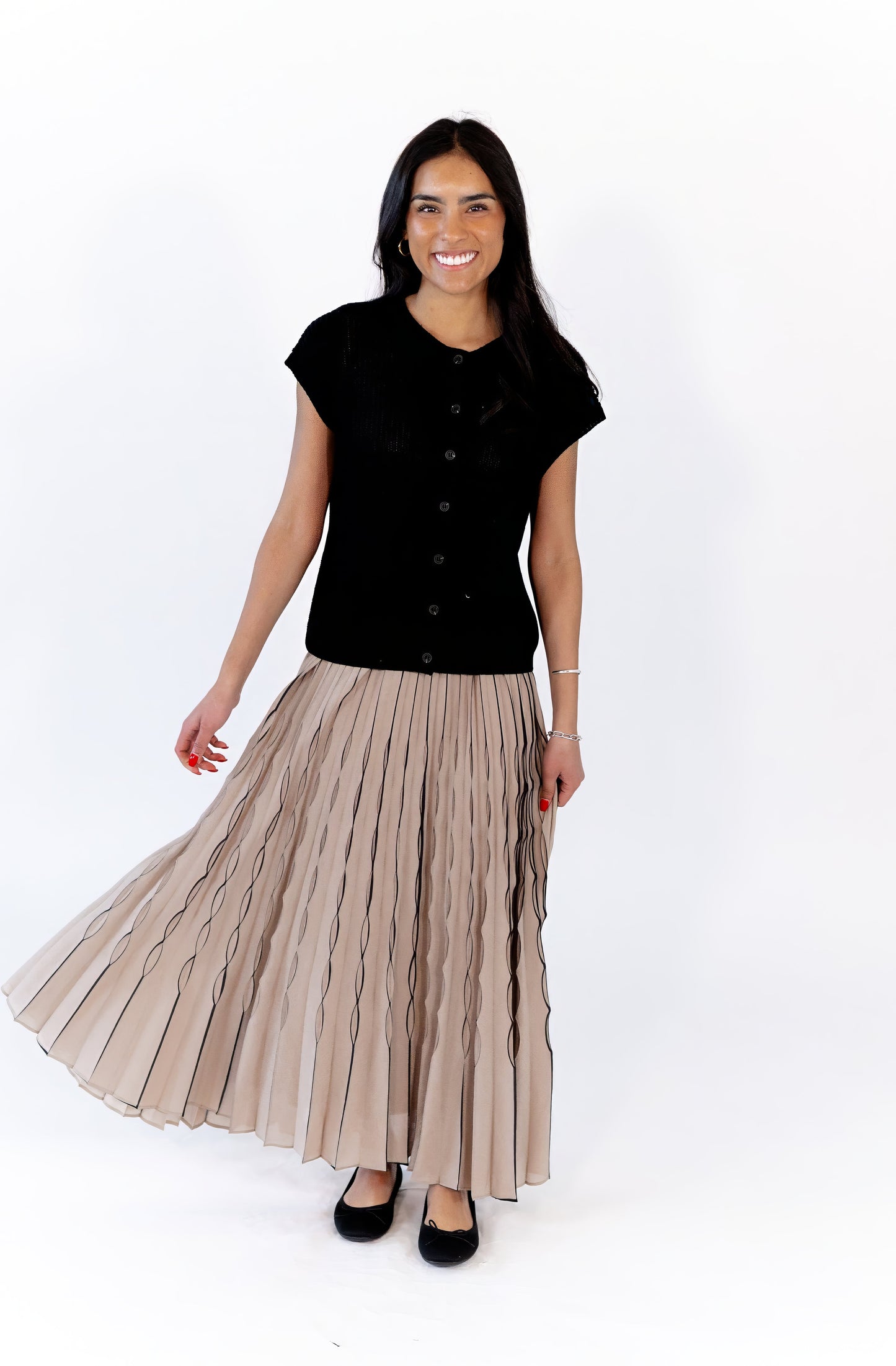 Vixi Button Up Top · Black