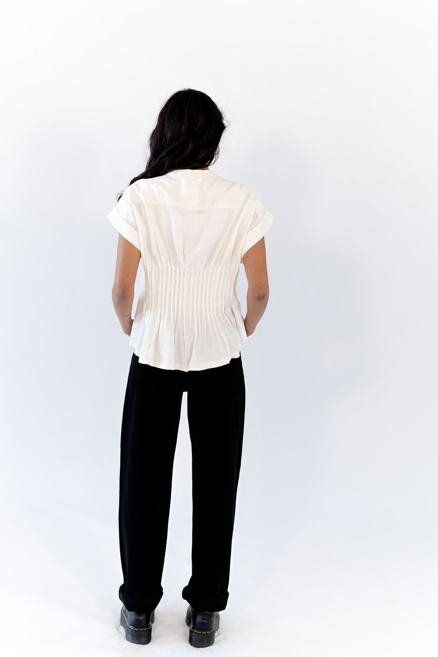 Dora Linen Pleated Top ⭐︎ Restocked