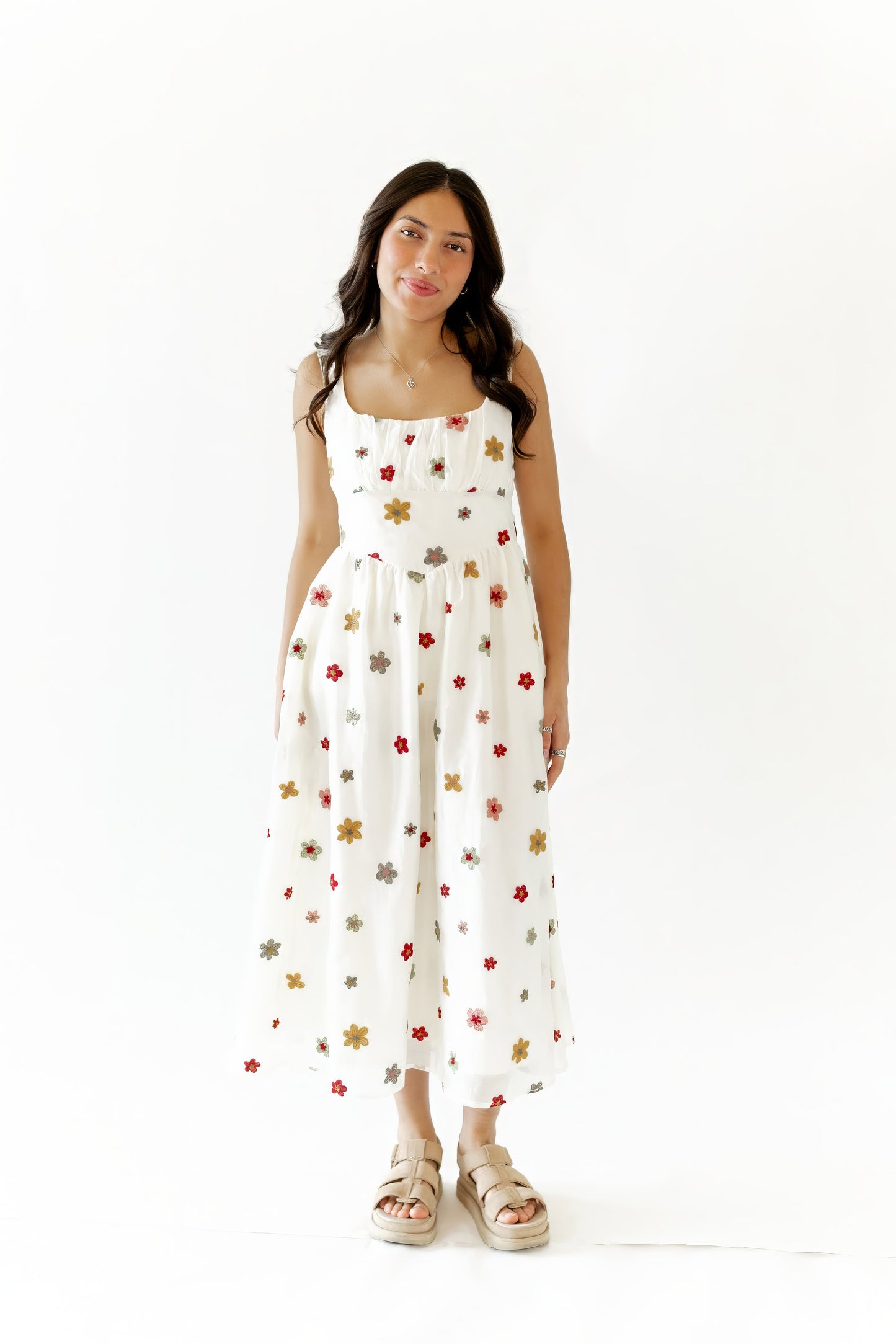 Calianna Floral Midi Dress