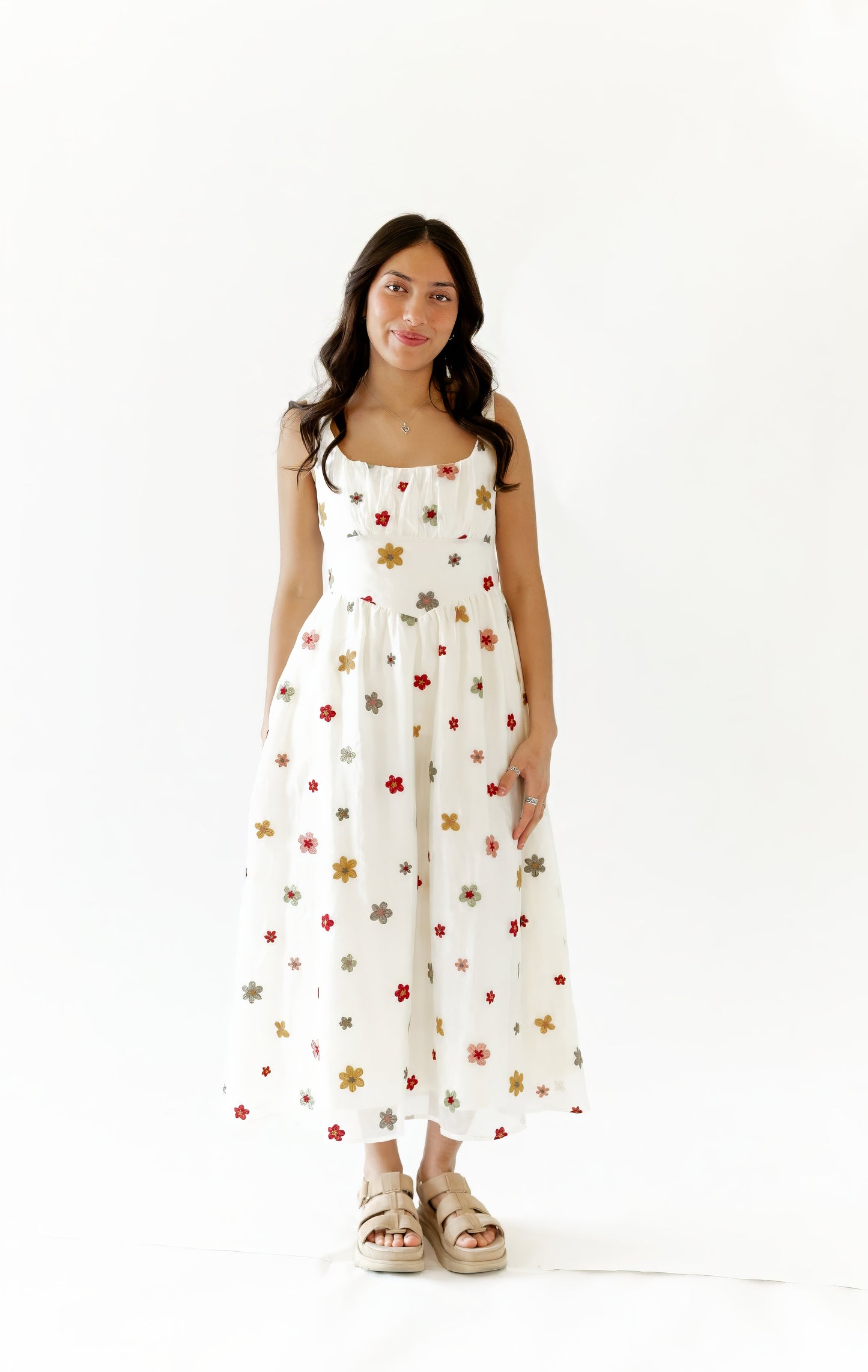 Calianna Floral Midi Dress