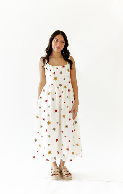 Calianna Floral Midi Dress
