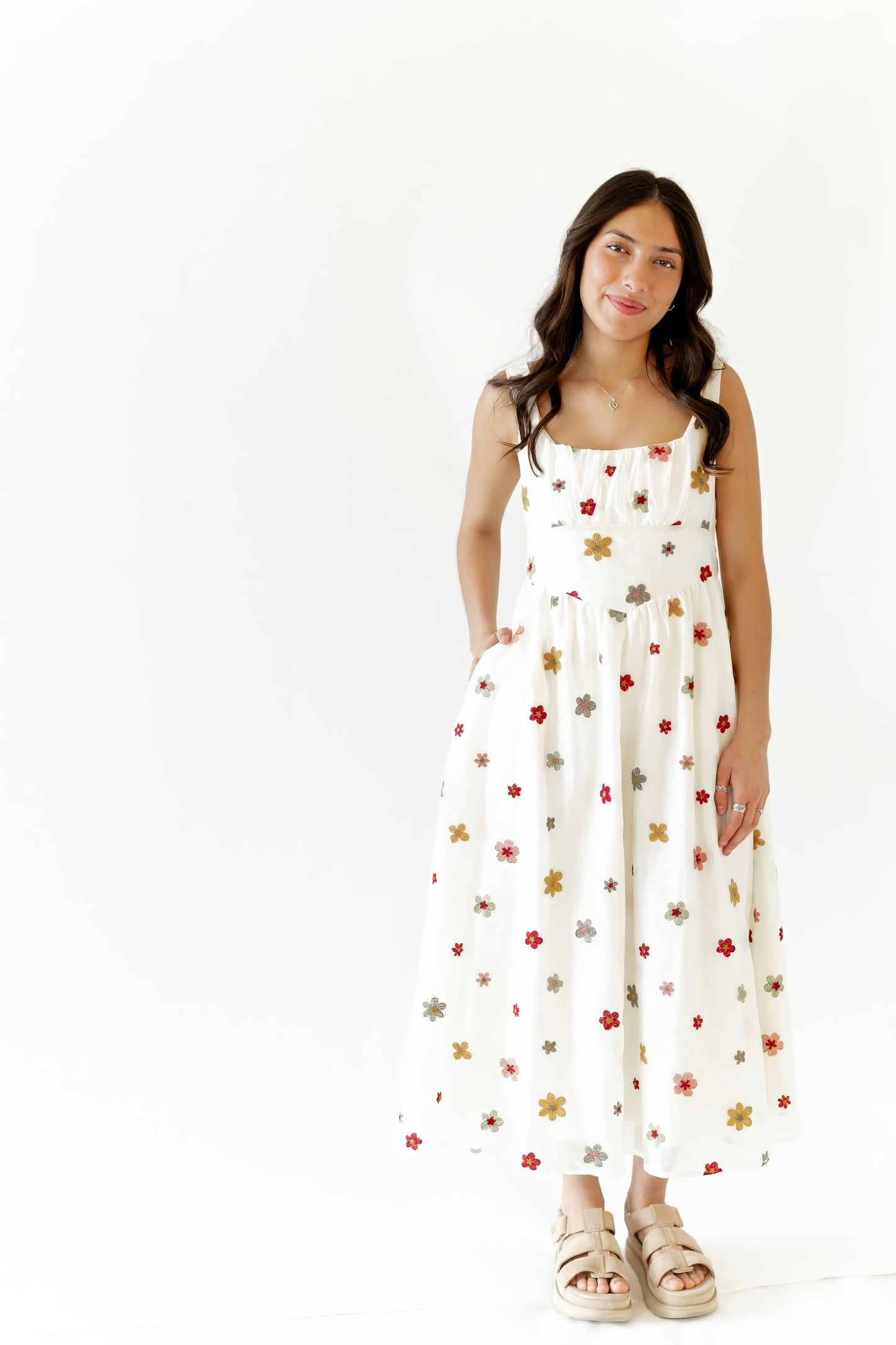 Calianna Floral Midi Dress