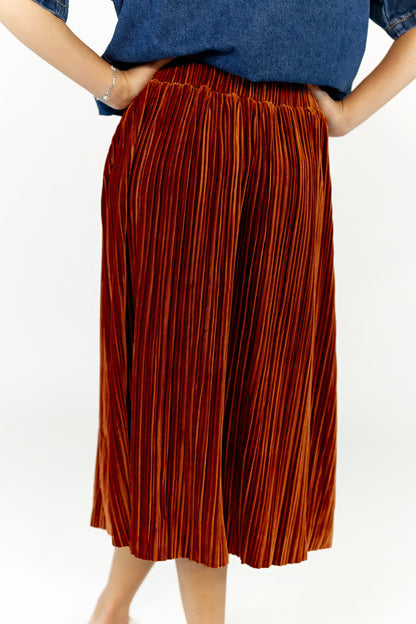 Arlette Pleated Midi Skirt