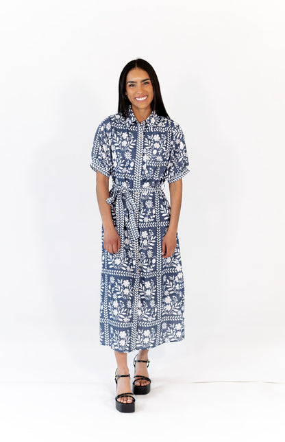 Layla Tie Waist Midi Dress