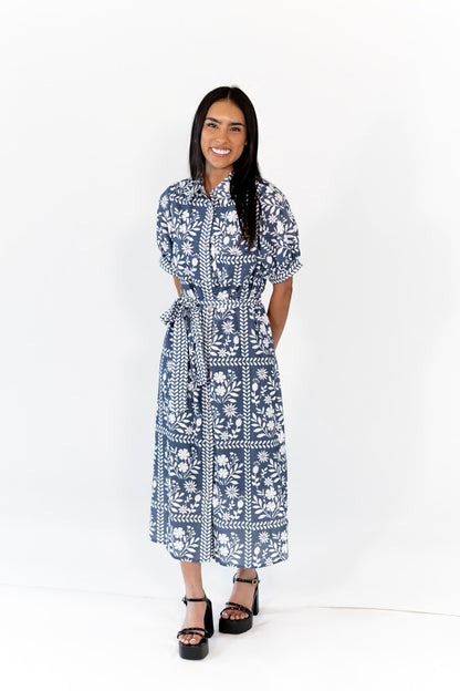 Layla Tie Waist Midi Dress