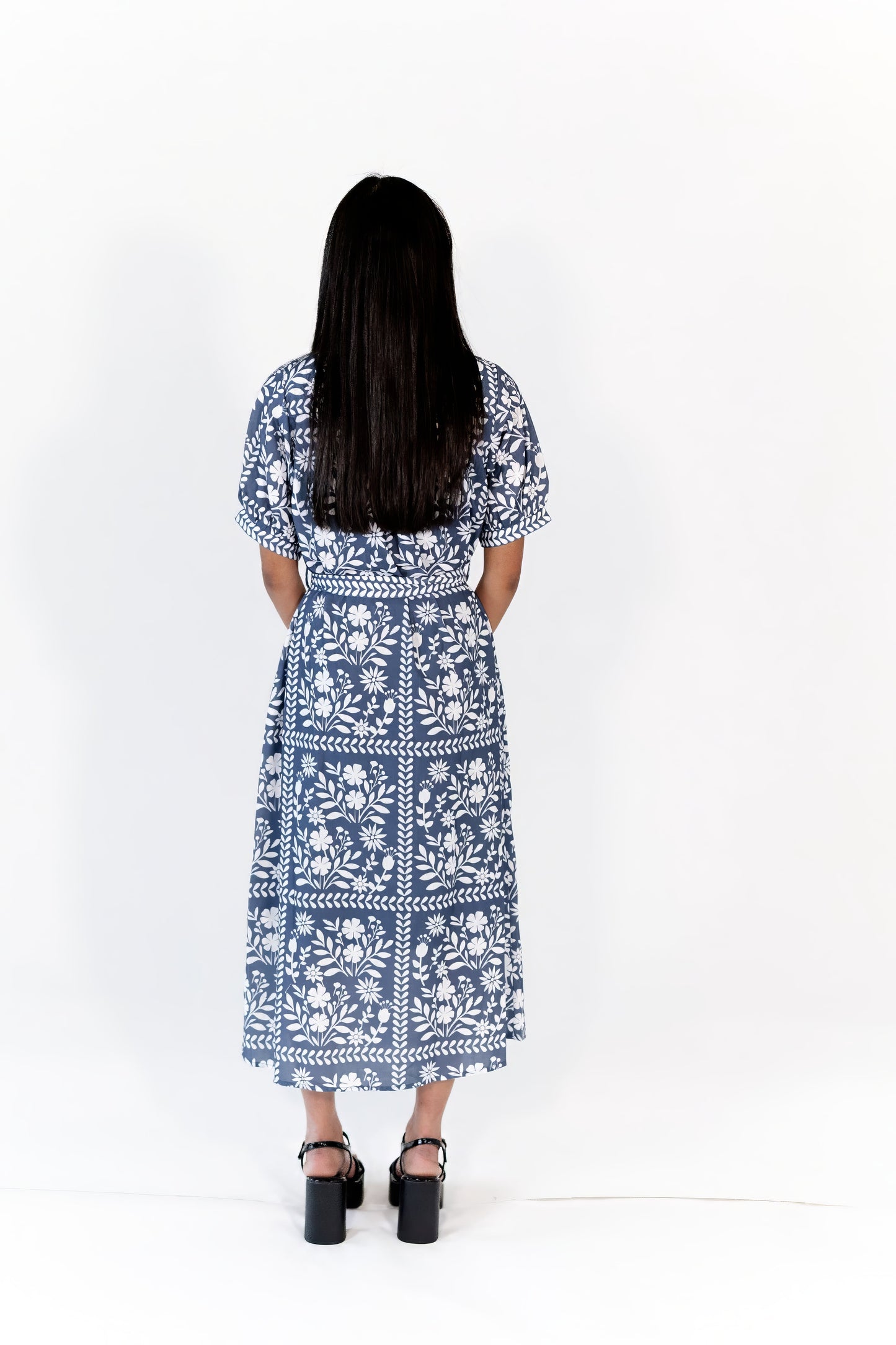 Layla Tie Waist Midi Dress