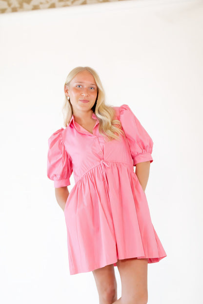Francesca Ribbon Tie Waist Dress
