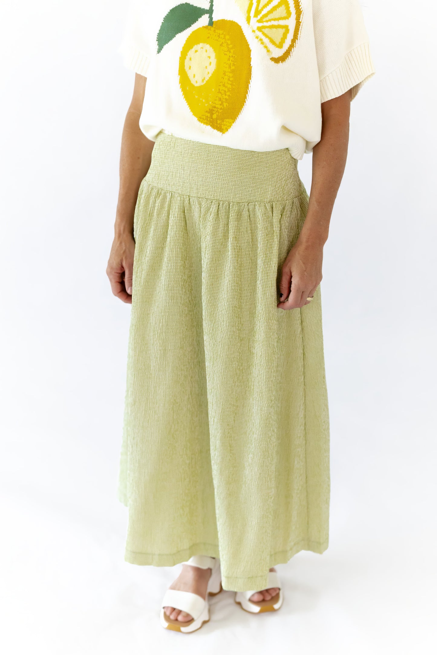 Olive Branch Midi Skirt