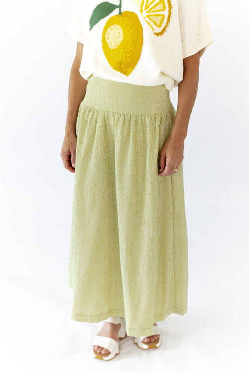 Olive Branch Midi Skirt