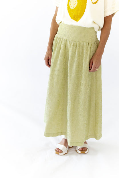 Olive Branch Midi Skirt
