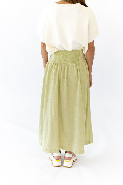 Olive Branch Midi Skirt