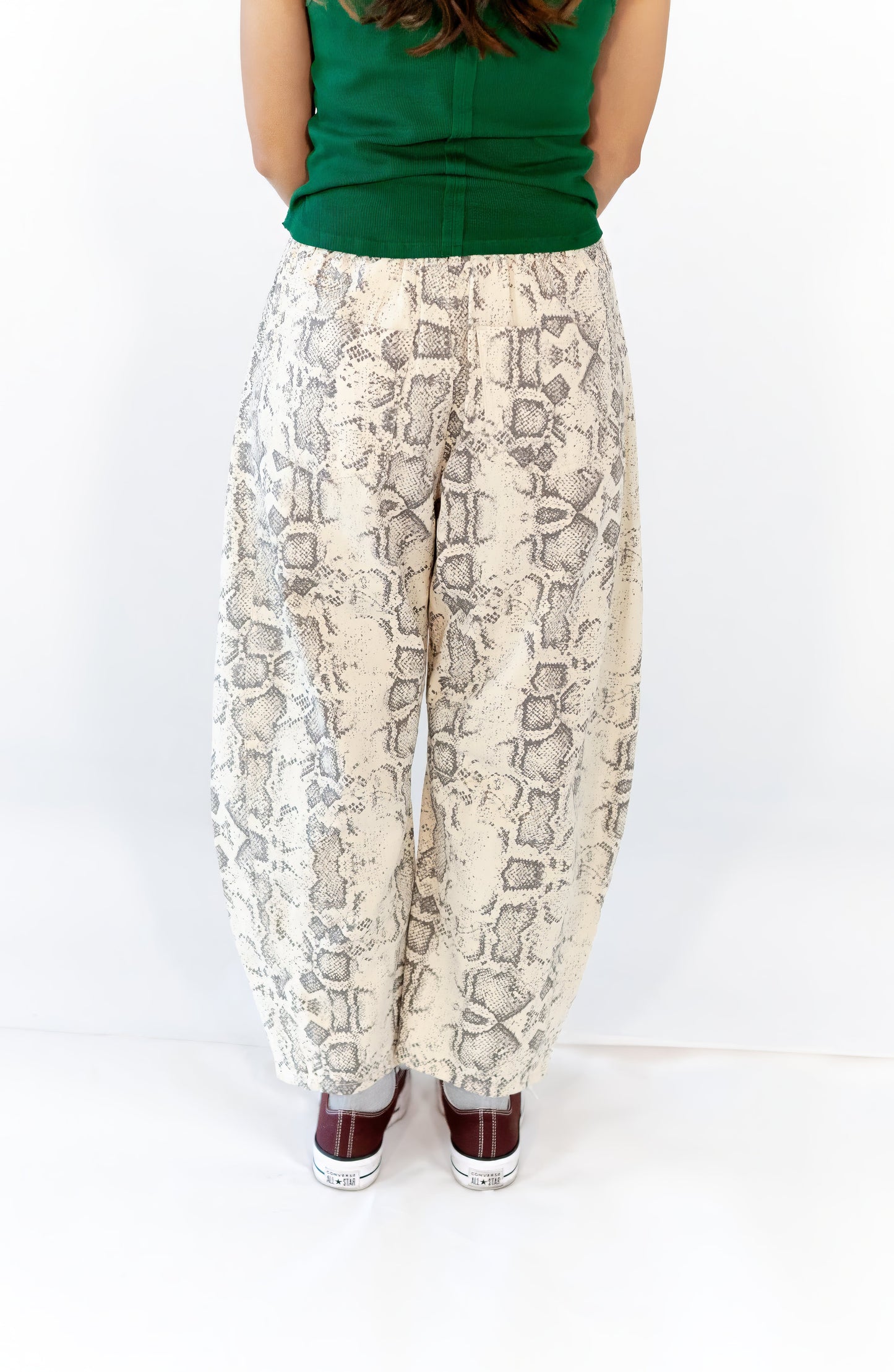 Bodega Snakeskin Barrel Jeans