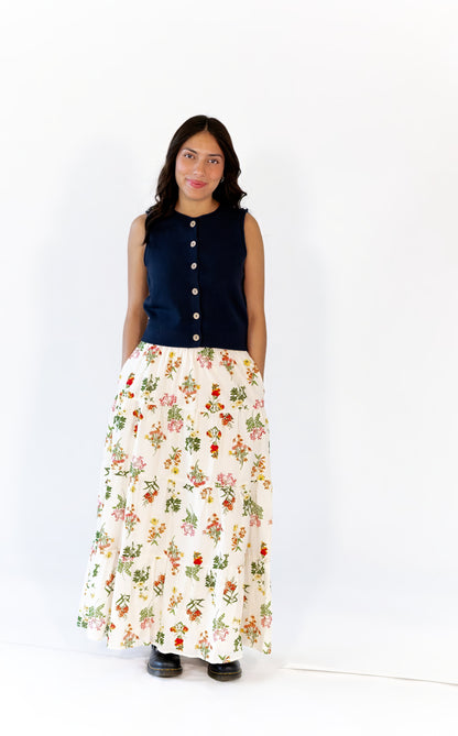Victoria Floral Maxi Skirt