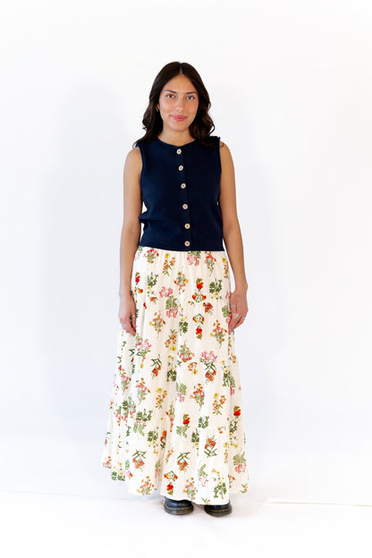 Victoria Floral Maxi Skirt