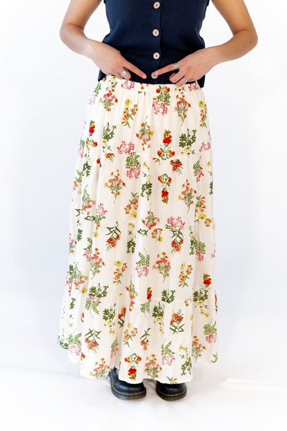 Victoria Floral Maxi Skirt
