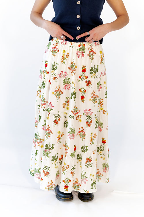 Victoria Floral Maxi Skirt