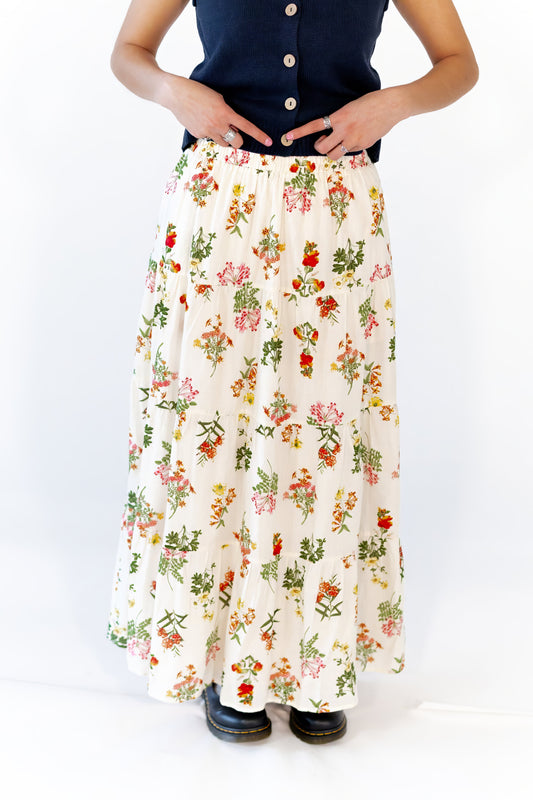 Victoria Floral Maxi Skirt
