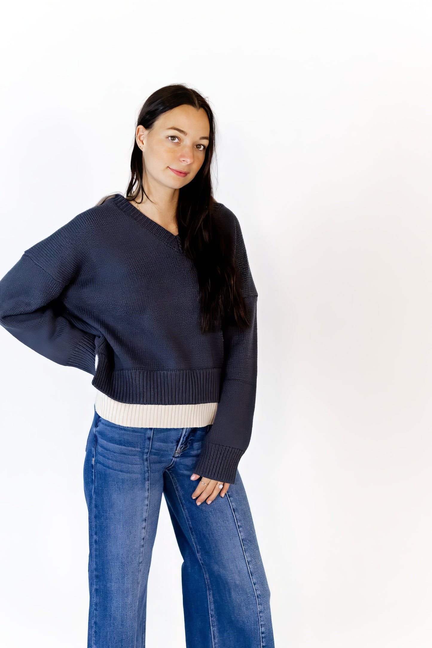 Tabbie Layered Knit Top