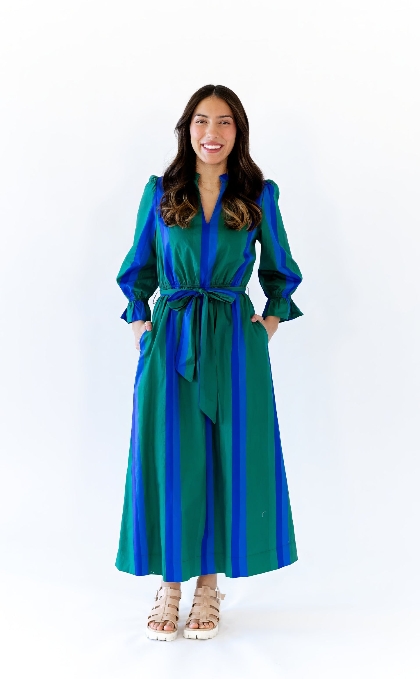 Marguriette Striped Maxi Dress