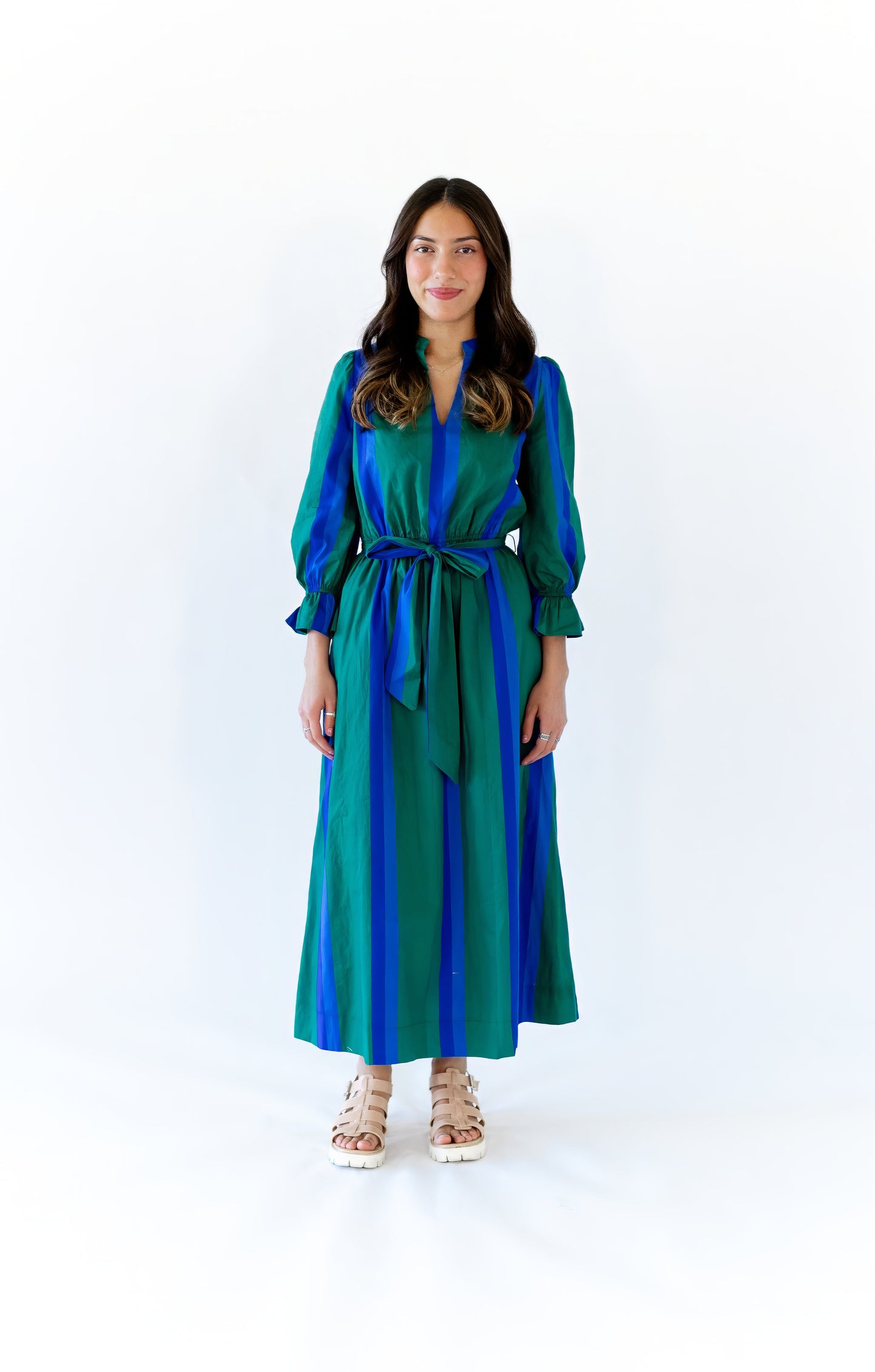 Marguriette Striped Maxi Dress