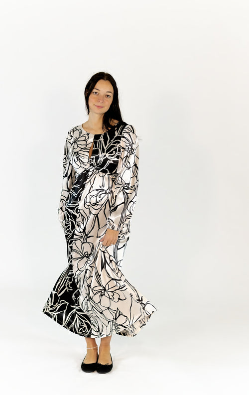 Eden Floral Print Maxi Dress