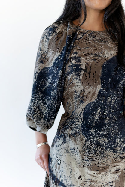 Milky Way Puffed Sleeve Dress