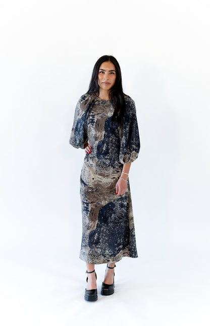 Milky Way Puffed Sleeve Dress