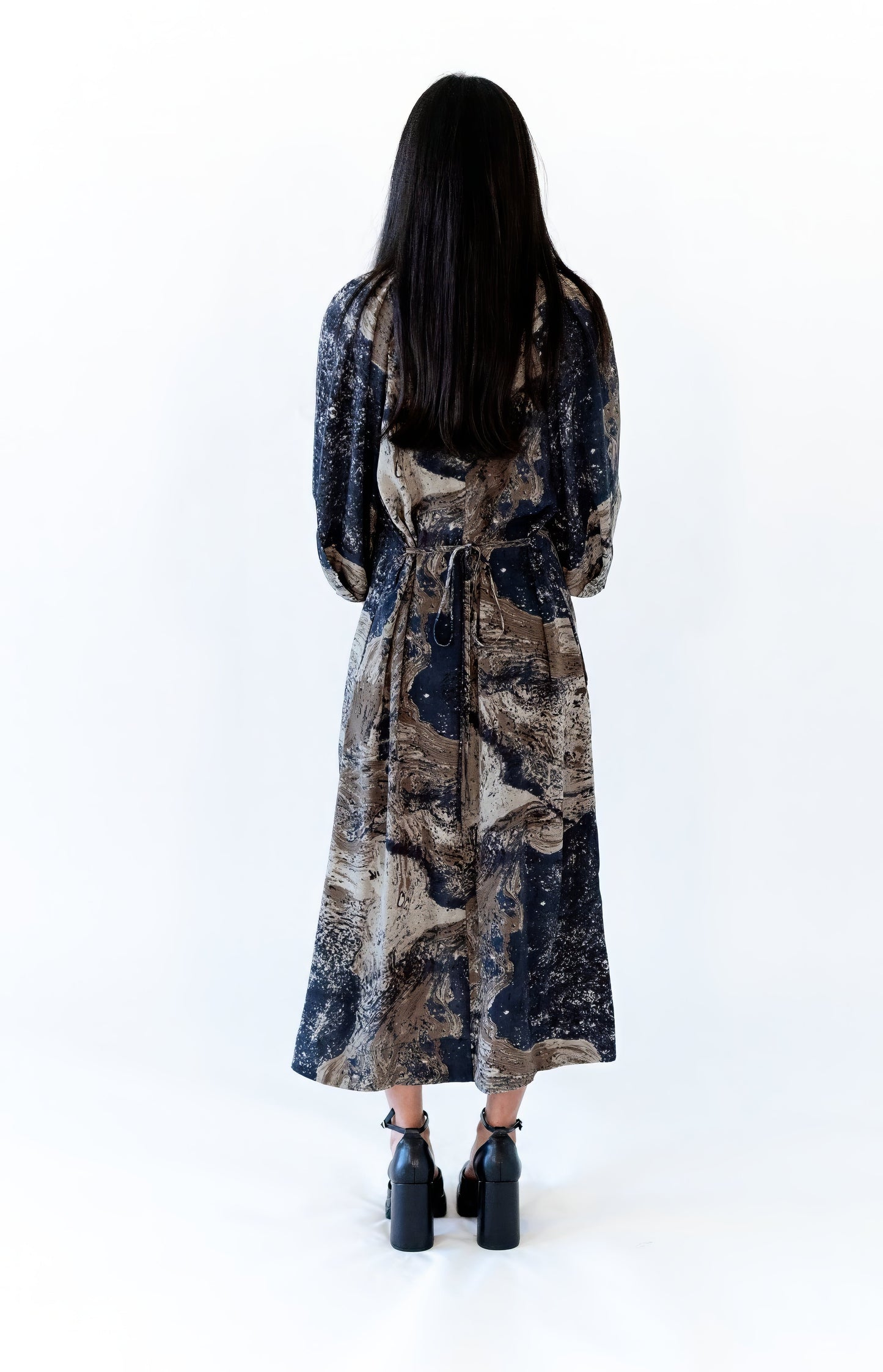Milky Way Puffed Sleeve Dress
