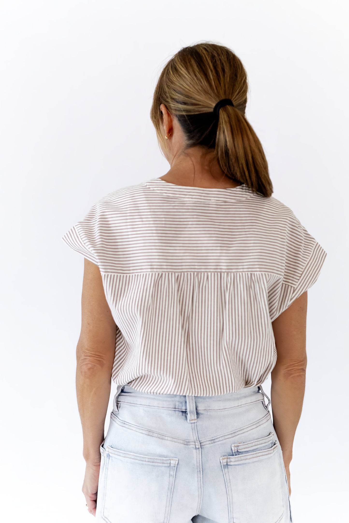 Quinn Striped Button Up