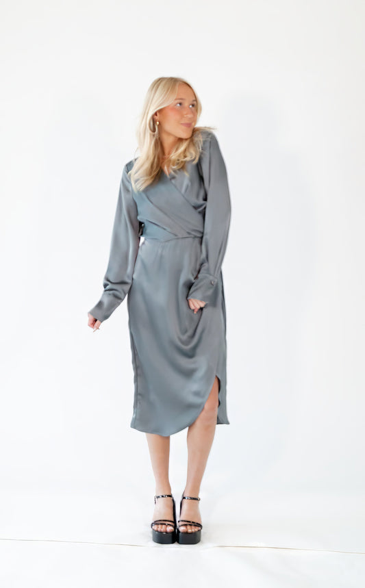 Tulip Satin Dress