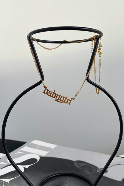 Babygirl Necklace - 18k Gold Plated