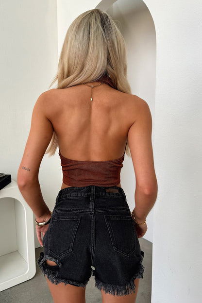 Esme Crop - Rust