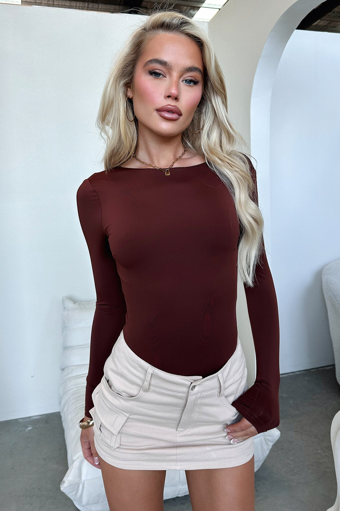 Eve Bodysuit - Brown