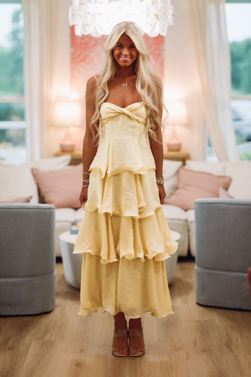 One More Dance Maxi Dress - Yellow