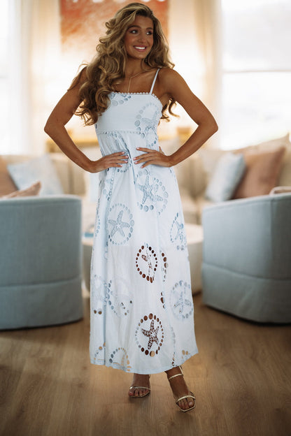 Happy Days Ahead Maxi Dress - Baby Blue