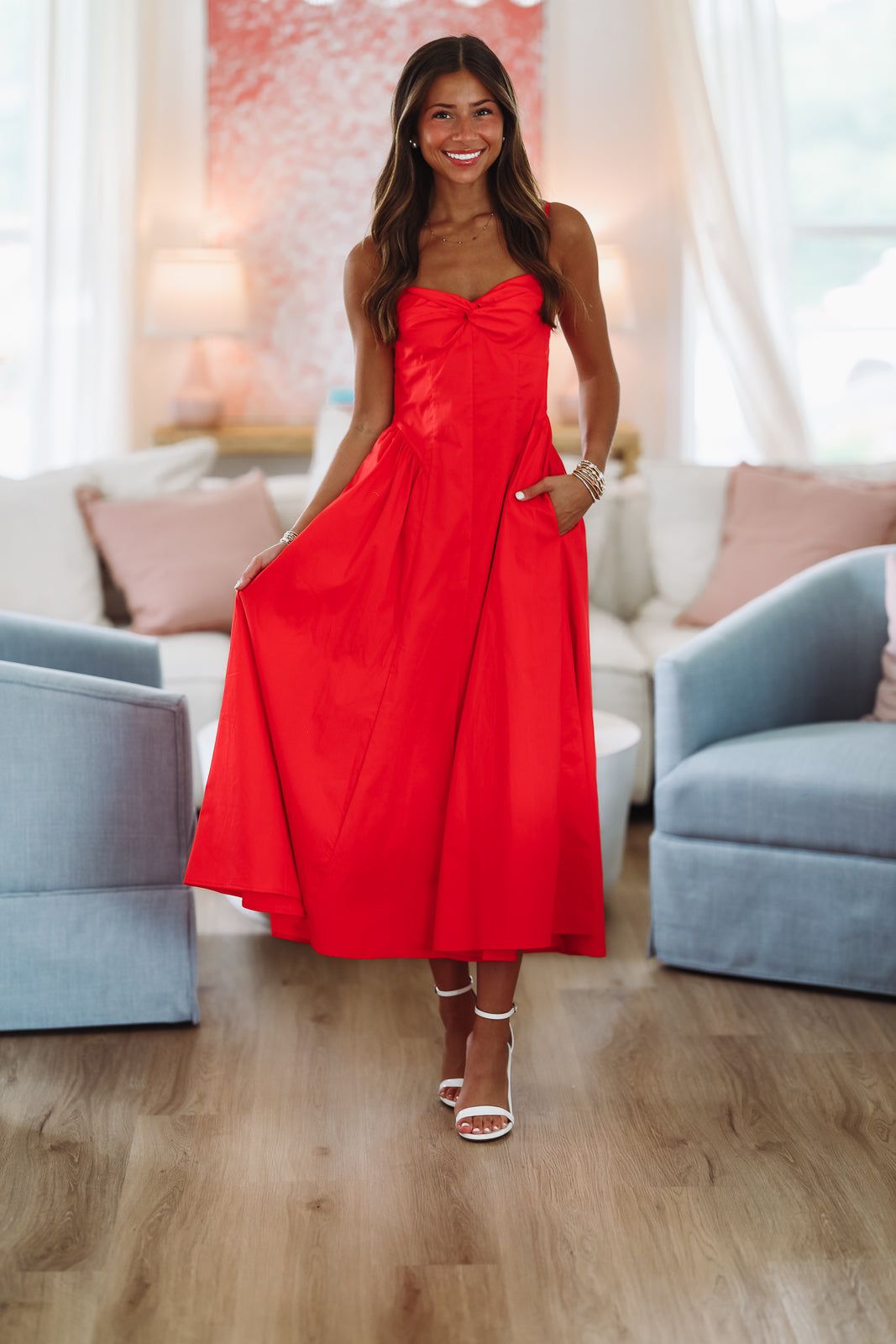 Destene Maxi Dress - Red