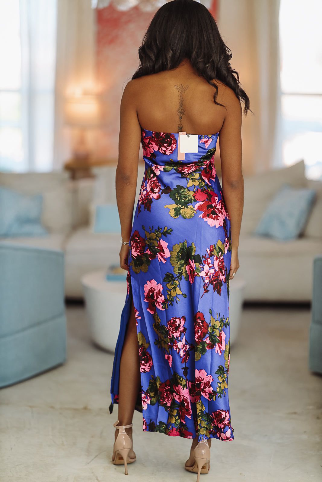 Different Level Maxi Dress - Blue