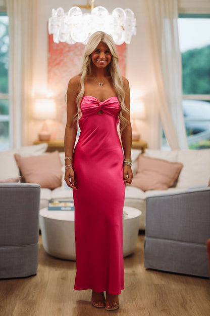 Eternal Flame Maxi Dress - Magenta