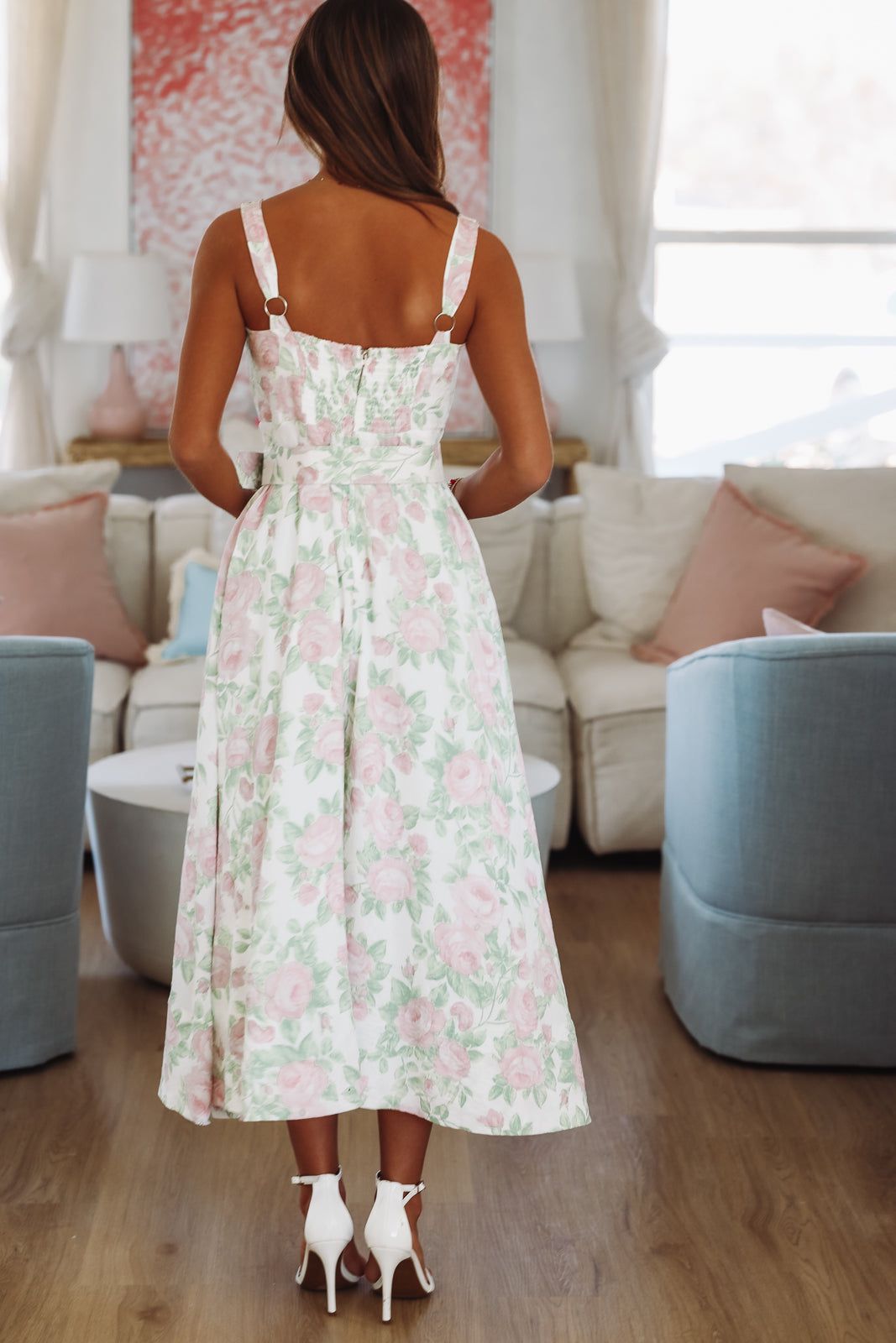 Hibiscus Maxi Dress - Rose Pink
