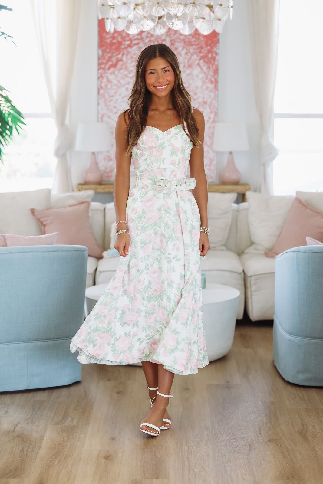 Hibiscus Maxi Dress - Rose Pink