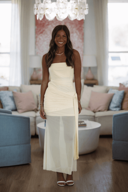 By My Side Maxi Dress - Butter Yellow