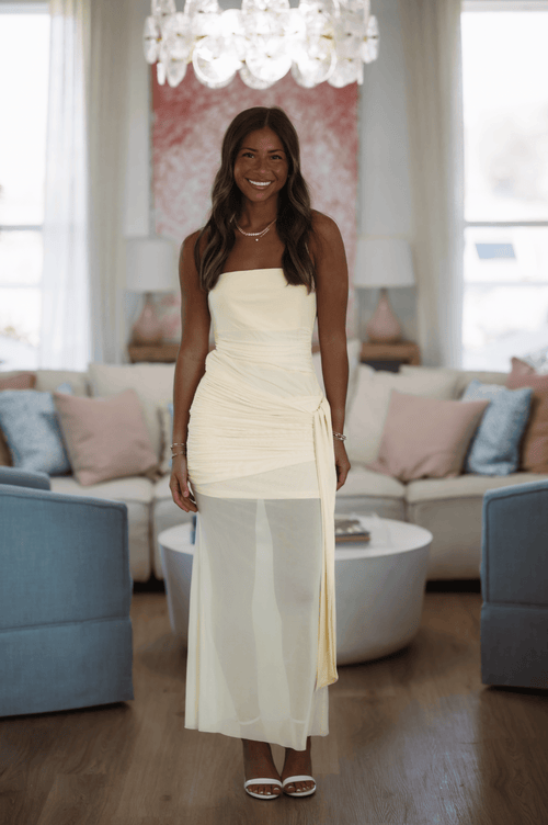 By My Side Maxi Dress - Butter Yellow