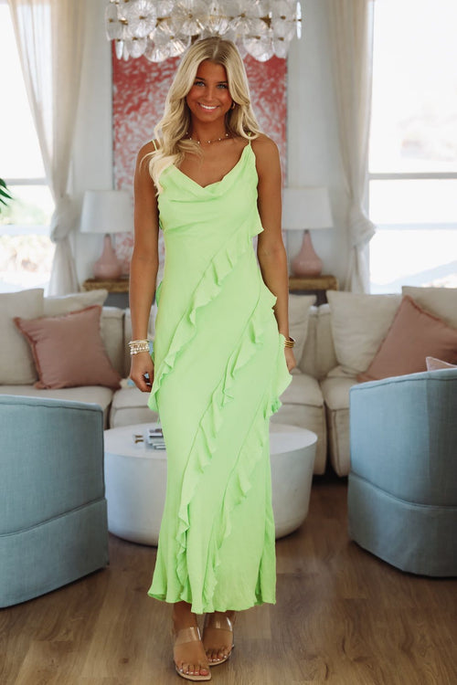 Meadow Dream Maxi Dress - Green