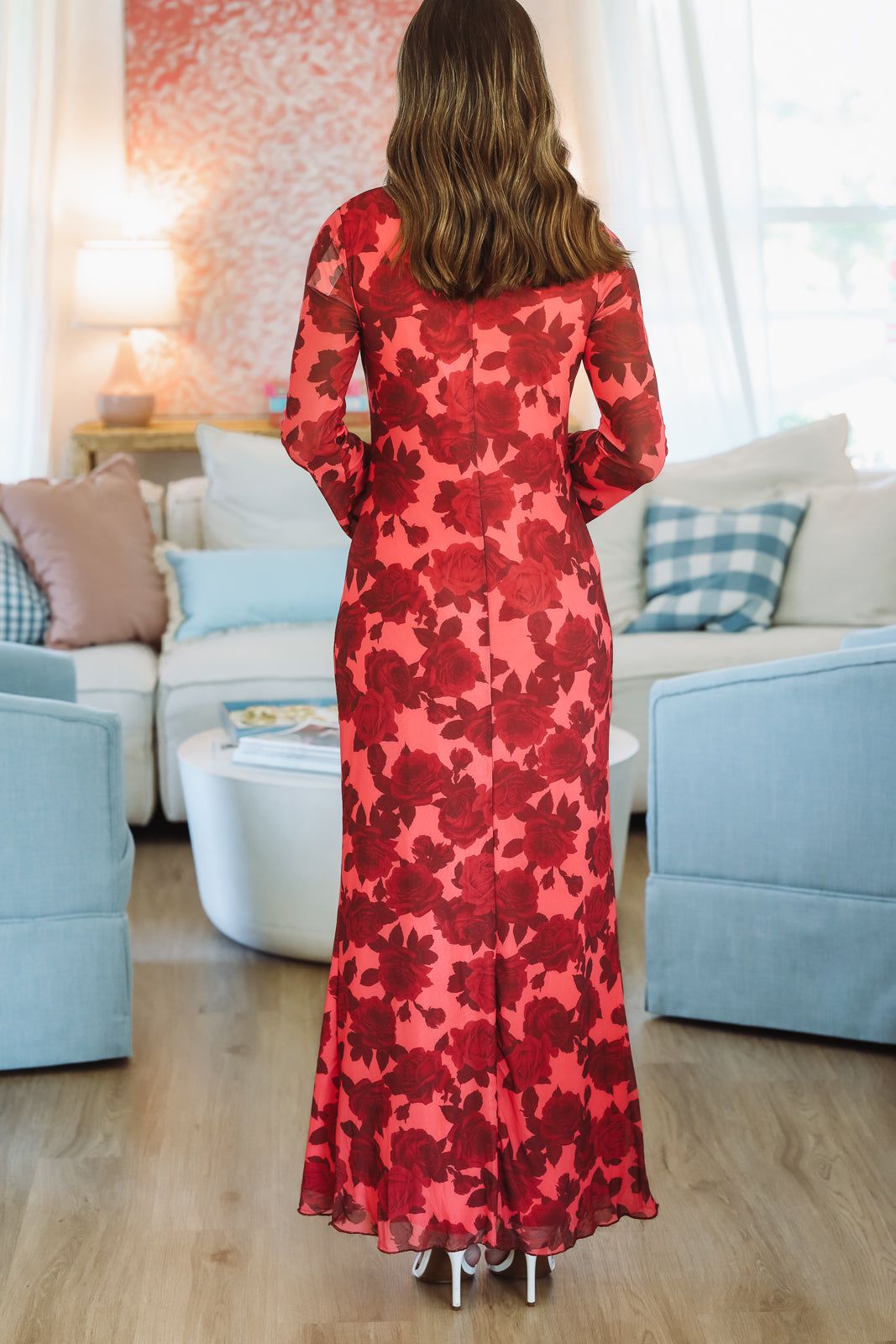 Blooming Belle Maxi Dress - Red