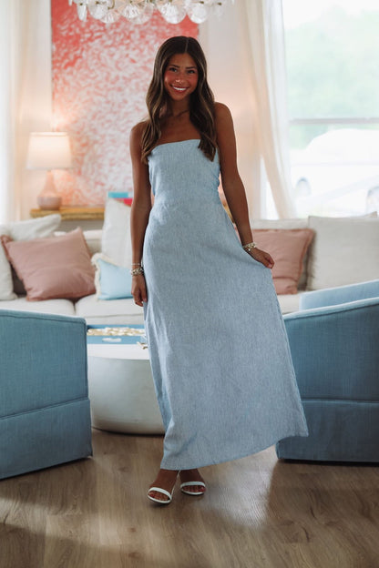 Regency Maxi Dress - Navy