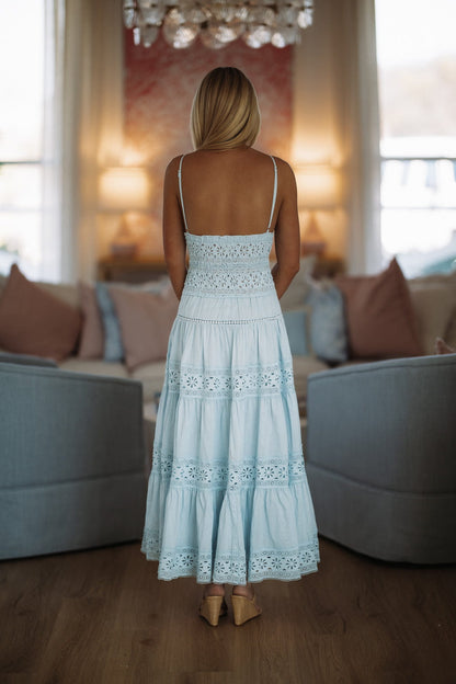 Romance Edit Midi Dress - Baby Blue