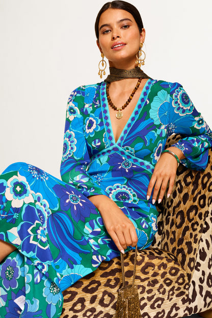 tania - miami floral emerald