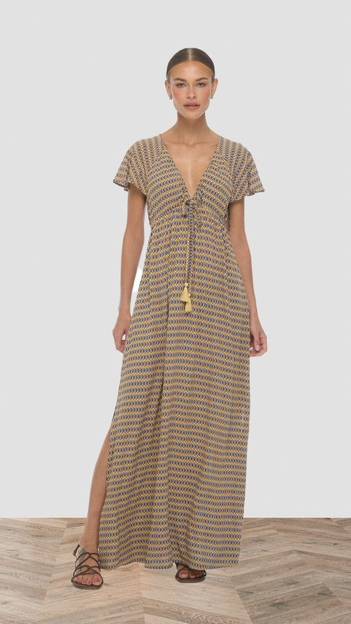 Leilani Bliss Maxi Dress - Kiva Blue